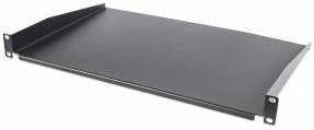 Intellinet 19 Cantilever Shelf, 1U, Shelf Depth 300mm, Non-Vented, Black Rackhylde Sort