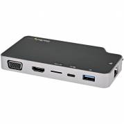 StarTech.com USB C Multiport Adapter, USB-C to 4K HDMI or VGA Display/Video/Monitor 100W Power Delivery Pass-through, 10Gbps USB Hub, MicroSD, , USB 3.1 Gen 2 Type-C - Works w/ Thunderbolt 3 (CDP2HVGUASPD) Dockingstation