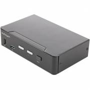 StarTech.com 2 Port HDMI KVM , Single Monitor 4K 60Hz Ultra HD HDR, Desktop HDMI 2.0 KVM  2 Port USB 3.0 Hub (5Gbps) & 4x USB 2.0 HID Ports, Audio, Hotkey ing, TAA - KVM   ing (SV231HU34K6) KVM / audio-switch Desktop Monterbar på stativ