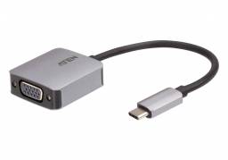 ATEN Adapter 24 pin USB-C han -> 15 pin HD D-Sub (HD-15) hun 9.6 cm Sort