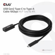 Club 3D USB 3.1 USB Type-C forlængerkabel 5m Sort