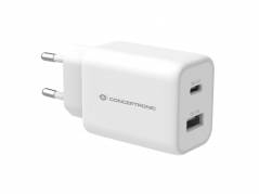 CONCEPTRONIC Ladegerät 2Port  33W,1xUSB-C PD            weiß