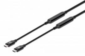 Manhattan USB 3.2 Gen 2 / DisplayPort 1.4 USB Type-C kabel 5m Sort