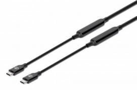 Manhattan USB 3.2 Gen 2 / DisplayPort 1.4 USB Type-C kabel 3m Sort