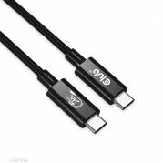 Club 3D USB4 Gen3x2 USB Type-C kabel 1m Sort