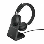 Jabra Evolve2 65 UC Stereo Tr&aring;dl&oslash;s H&oslash;retelefoner Sort