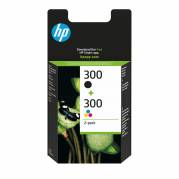 HP 300 Sort Farve (cyan, magenta, gul) Bl&aelig;k CN637EE