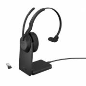 Jabra Evolve2 55 MS Mono Tr&aring;dl&oslash;s H&oslash;retelefoner Sort
