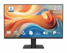 MSI PRO MP275QDE E14 computersk&aelig;rm 68,6 cm (27) 2560 x 1440 pixel Wide Quad HD LED Sort