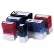 Pack 6 bleu self-inking stamps 40x90 mm