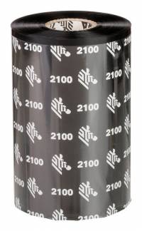 Zebra 2100 Wax Farveb&aring;nd refill (termisk overf&oslash;ring) Sort 02100BK22045
