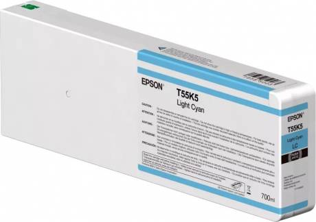 Epson T55K5 Lys cyan Bl&aelig;k