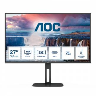 AOC 27V5C/BK 27 1920 x 1080 (Full HD) HDMI DisplayPort 75Hz  Dockingskærm