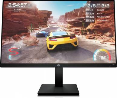 HP X27 Gaming Monitor 27 1920 x 1080 (Full HD) HDMI DisplayPort 165Hz Pivot Skærm