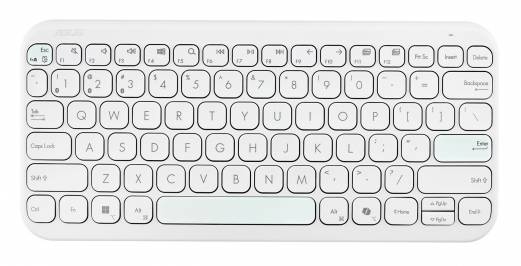 ASUS Marshmallow KW100 Tastatur Saksn&oslash;glekontakt Tr&aring;dl&oslash;s Tysk