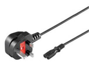 Power Cord, 2-Pin UK