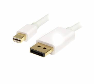 StarTech.com Mini DisplayPort han -> DisplayPort han 2 m Hvid