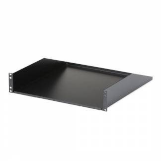 StarTech.com 2U Heavy Duty Server Rack Mount Shelf - 125lbs - 18in Deep Steel Universal Cantilever Tray for 19 AV/ Network Equipment Rack (CABSHELFHD) Rackhylde Sort