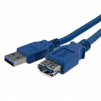 StarTech.com USB 3.0 USB forlængerkabel 1m Sort