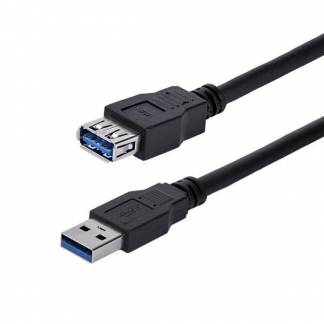 StarTech.com USB 3.0 USB forlængerkabel 1m Sort