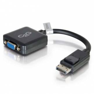 20cm DisplayPort M to VGA F BLK