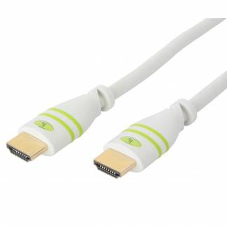TECHly HDMI-kabel med Ethernet 2m Hvid
