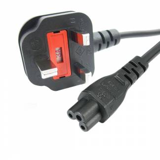 StarTech.com Strøm IEC 60320 C5 Effekt BS 1363 (male) Sort 1m Strømkabel