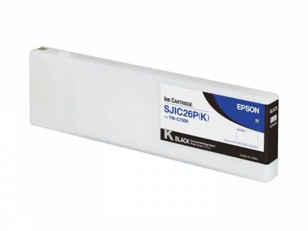 Epson SJIC26P(K) Sort Blæk C33S020618