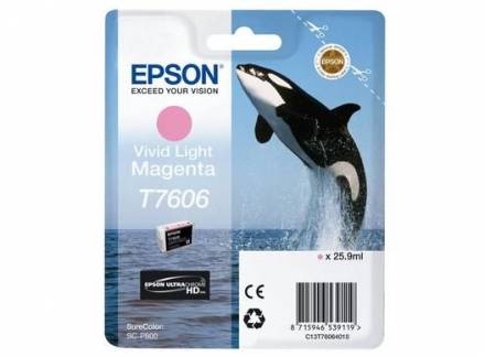 Epson T7606 Levende lyser&oslash;d Bl&aelig;k