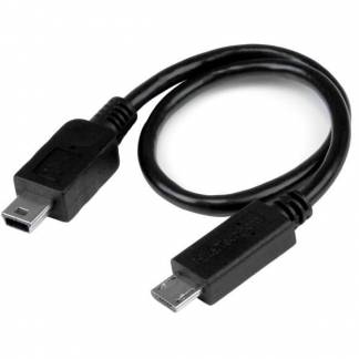 StarTech.com USB On-The-Go USB-kabel 20.32cm Sort