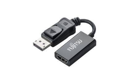 Fujitsu Videoadapter DisplayPort / HDMI 15cm Sort