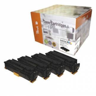 Peach Combi-Pack Sort Gul Cyan Magenta Toner PT499