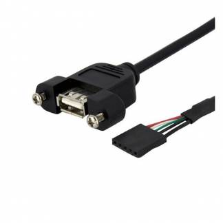 STARTECH 1ft Panel Mount USB Cable USB A
