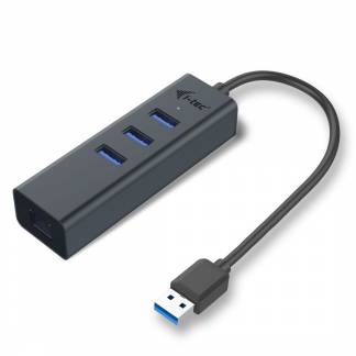 i-Tec USB 3.0 Metal 3-Port Hub 3 porte USB