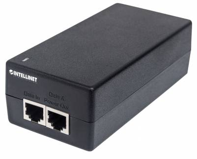 Intellinet Gigabit Ultra PoE+ Injector, 1 x 60 W Port, IEEE 802.3bt and IEEE 802.3at/af Compliant, Plastic Housing 60Watt