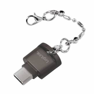 LogiLink USB-C to microSD Card reader as a key chain Kortl&aelig;ser USB-C