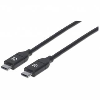 Manhattan USB 2.0 USB Type-C kabel 2m Sort