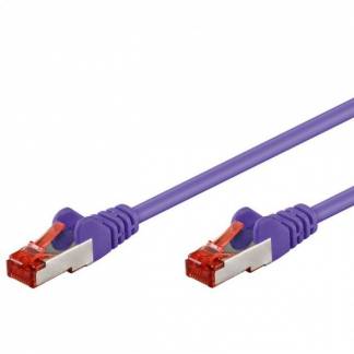 goobay CAT 6 SFTP, PiMF 50cm Patchkabel Purple