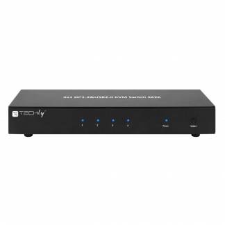 TECHly 4 Port DisplayPort 1.2 KVM  Hub and audio KVM / audio / USB switch Desktop