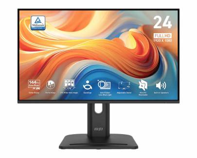 MSI PRO MP245PGDE E14 computersk&aelig;rm 60,5 cm (23.8) 1920 x 1080 pixel Fuld HD LED Sort