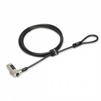 Kensington N17 Combination Cable Lock for Dell Devices Wedge Slots Sikkerhedskabelsl&aring;s