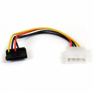 StarTech.com 15 pin Serial ATA strøm (male) - 4-PIN intern strøm (male) 15cm Strømforsyningsadapter