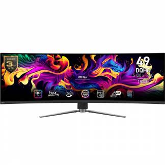 MSI MPG 491CQPDE QD-OLED computersk&aelig;rm 124,5 cm (49) 5120 x 1440 pixel Dual QHD Sort