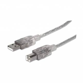 Manhattan USB 2.0 USB-kabel 5m Sølv