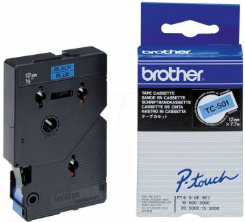 Tape/12mm blue/black f P-Touch