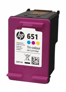 HP 651 Farve (cyan, magenta, gul) 300 sider Blæk C2P11AE