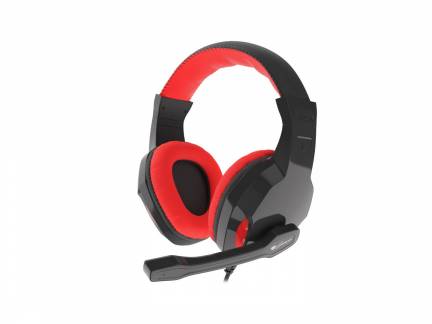 Natec Genesis Argon 110 Kablet H&oslash;retelefoner Sort R&oslash;d