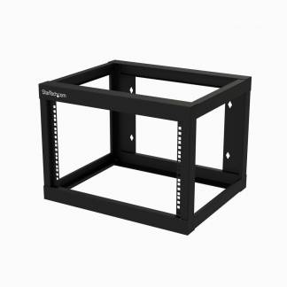 StarTech.com 6U 19 Wall Mount Network Rack 19 Deep 2 Post Open Frame for Server Room Data/AV/IT/Communication/Computer Equipment/Patch Panel Cage Nuts/Screws Hook/Loop, Cisco 2960 - 19 Inch Wallmount Rack (RK619WALLO) Rack Sort