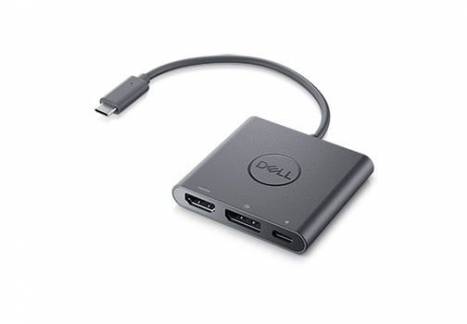 Dell Videointerfaceomformer DisplayPort / HDMI / USB 18cm Sort