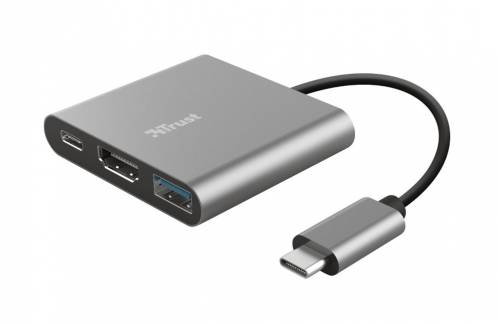 Trust Dalyx 3-in-1 Multiport USB-C Adapter Dockingstation